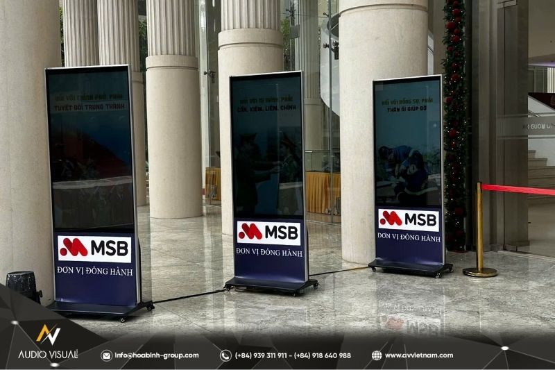 Standee Tech Master Digital standee rental in Vietnam for professional events