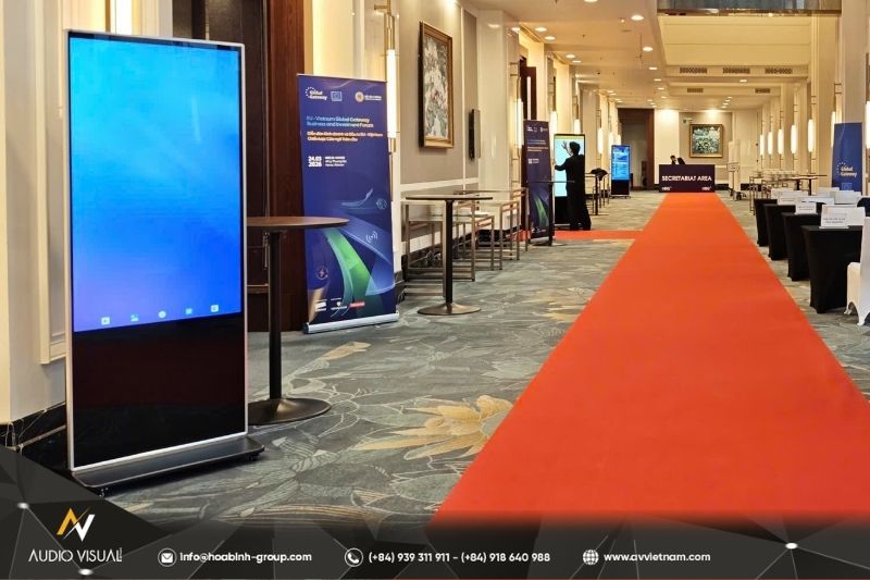 Standee Tech Master Digital standee rental in Vietnam for professional events