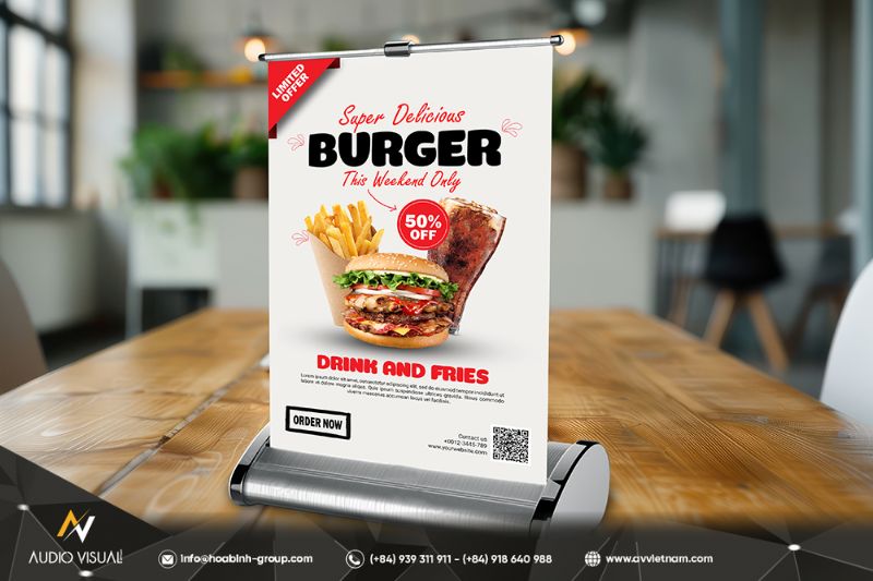 Staples Standee Common standee sizes used in events and exhibitions