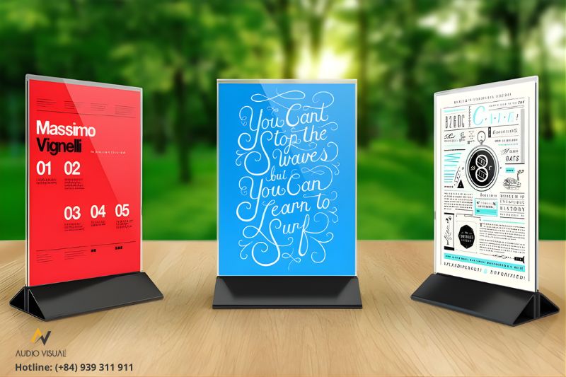 Standee Table Note Popular table standee designs used in event setups