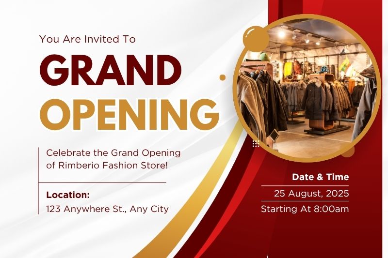 grand opening invitation card designs