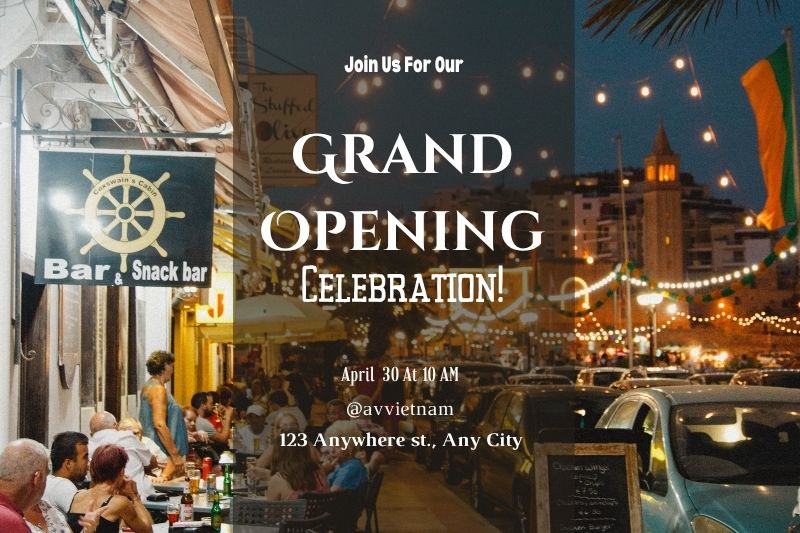 grand opening invitation card designs